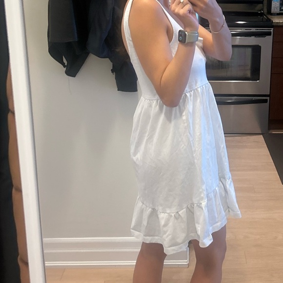 Mango Frill Cotton Mini Dress - Picture 6 of 6